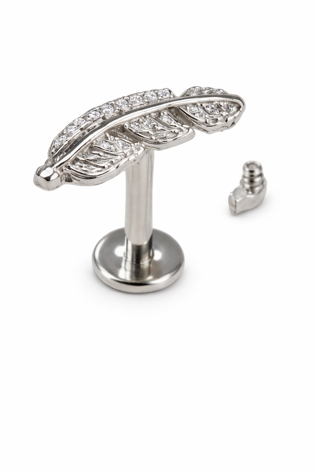 Liora Leaf Flatback Stud