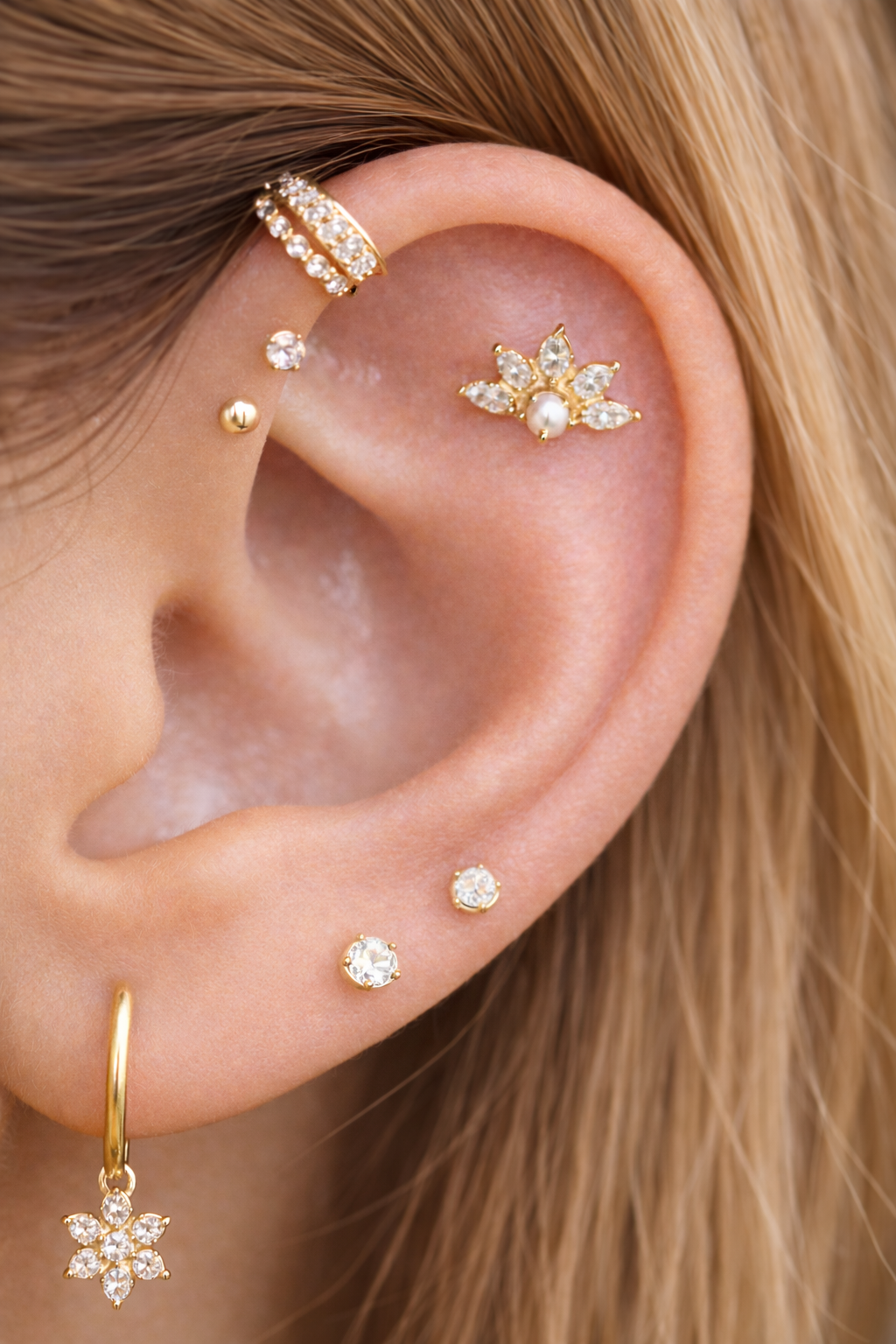 Piercing Aurora Flatback Stud