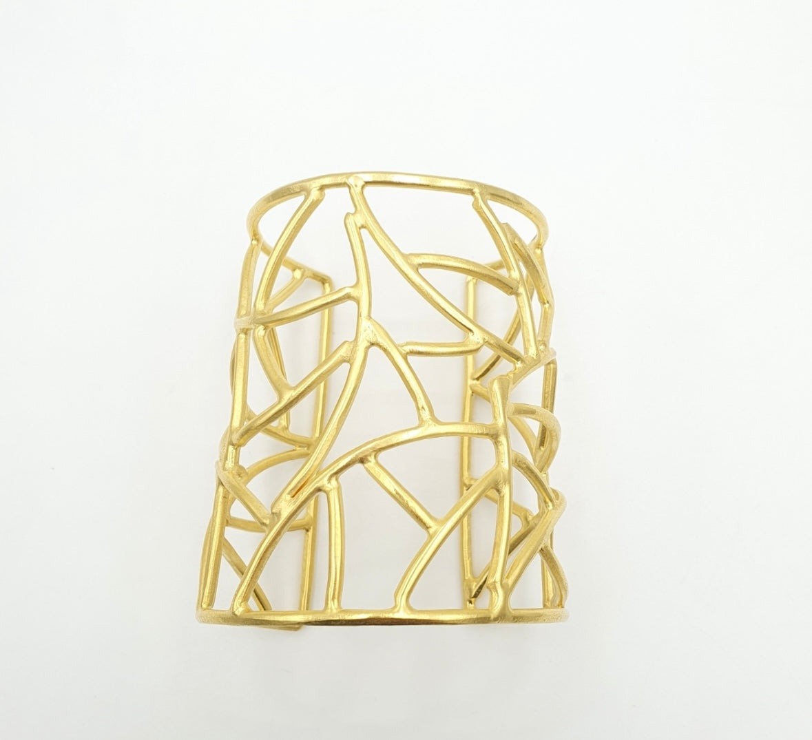 Artistic Golden Cage Cuff Bracelet