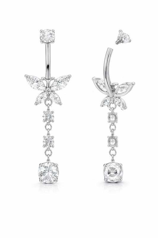 Elyra Marquise Flutter Belly Piercing