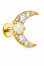 Luna Veil Flatback Stud