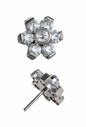 Crystal Petal Flatback Stud