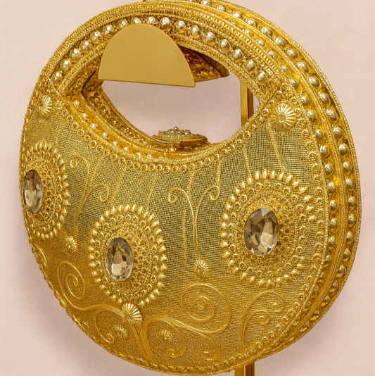 Handmade Gold Statement Evening Bag