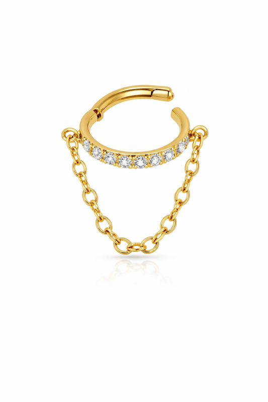 Golden Chain Flatback Stud