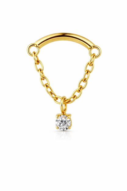 Aureon Chain Flatback Stud