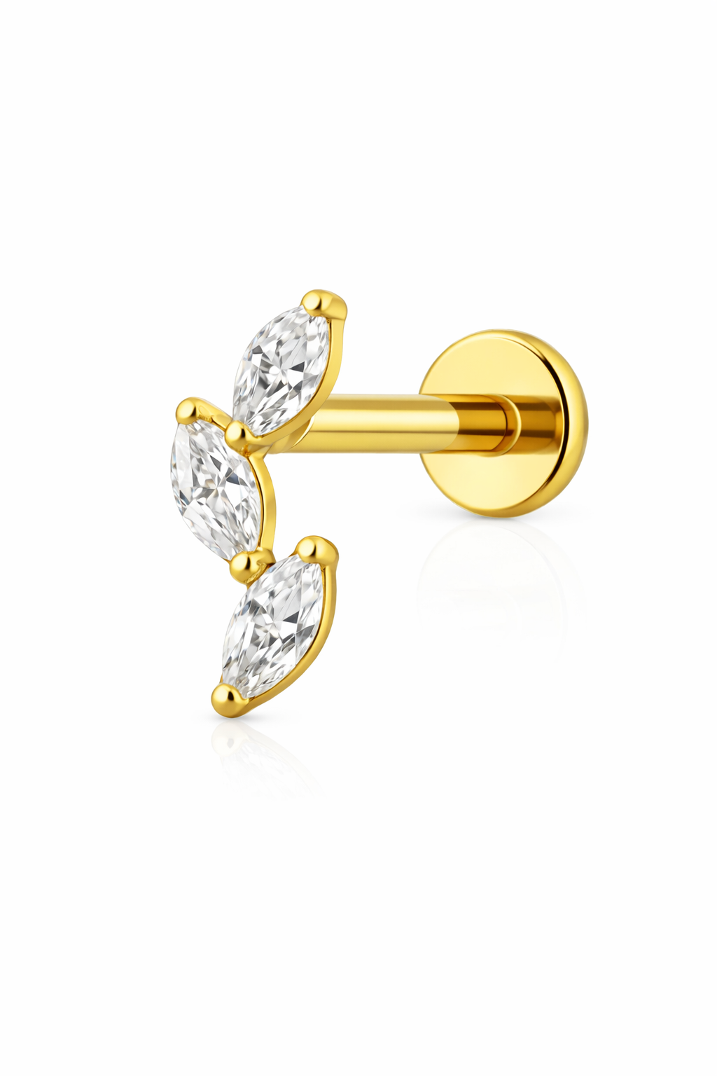 Velaris Marquise Trio Flatback Stud