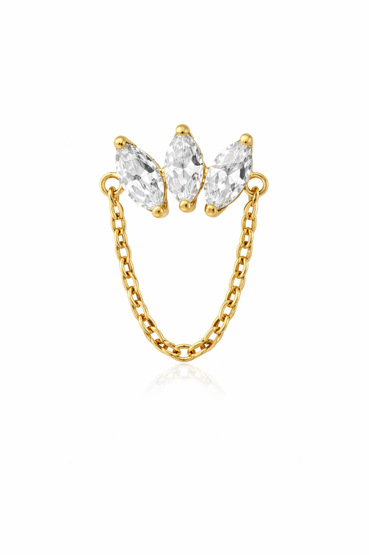 Celestia Marquise Flatback Stud