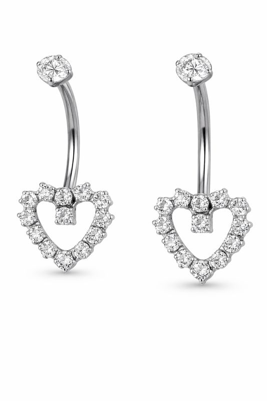 Velune Heart  Belly Piercing