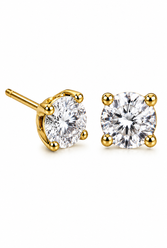 Golden Spark Flatback Stud