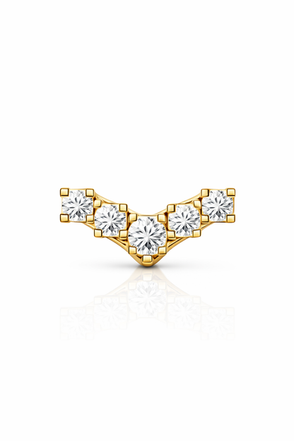 Velora Zircon Flatback Stud