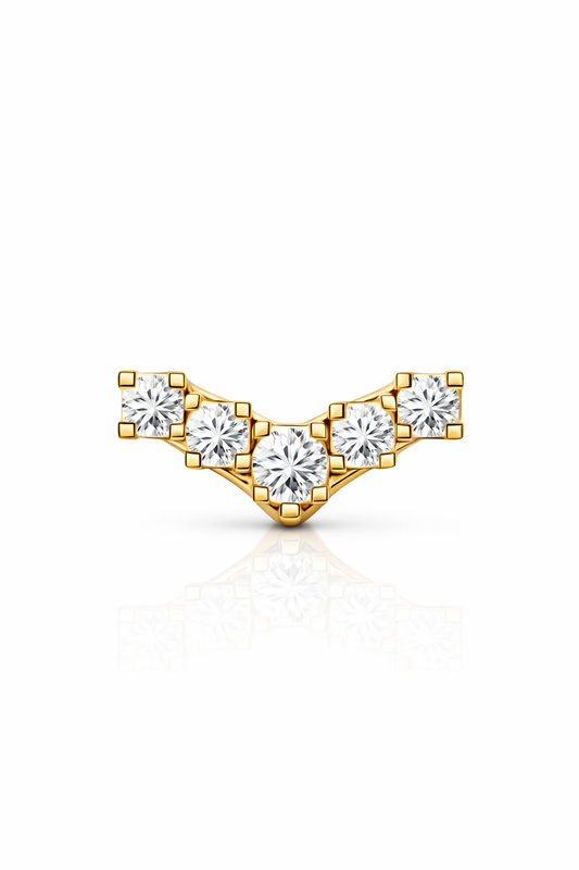 Velora Zircon Flatback Stud