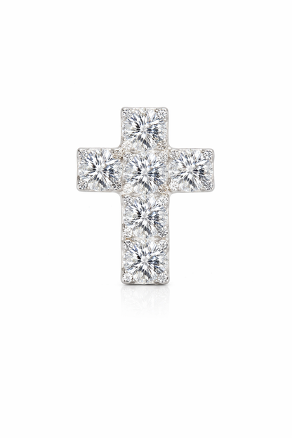 Luminous Cross Flatback Stud