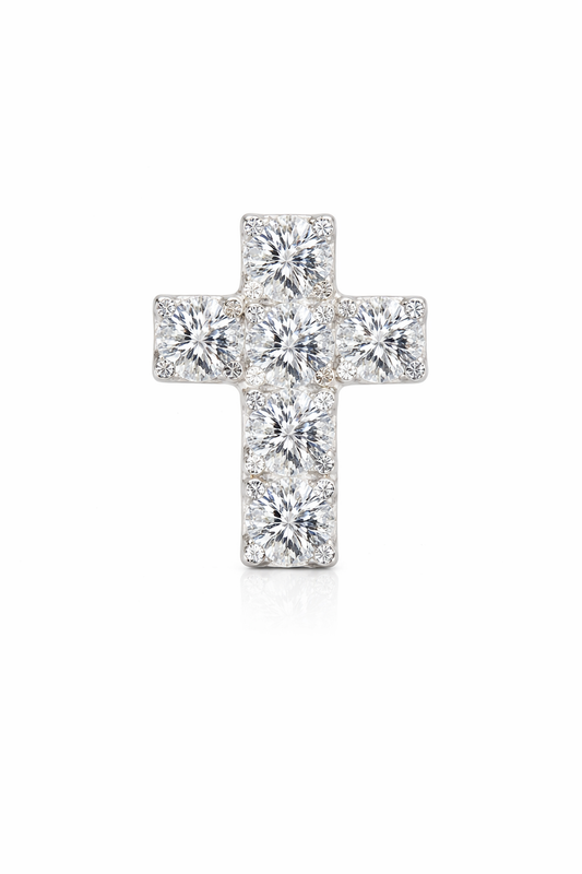 Luminous Cross Flatback Stud