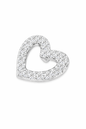 Celeste Heart Flatback Stud