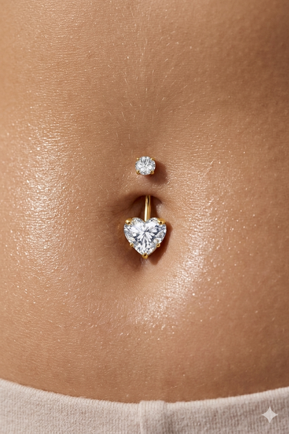 Avelis Heart Belly Piercing