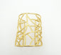 Artistic Golden Cage Cuff Bracelet