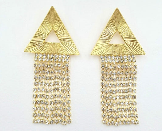 Triangle Chandelier Earrings