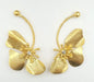 Golden Butterfly Bloom Earrings