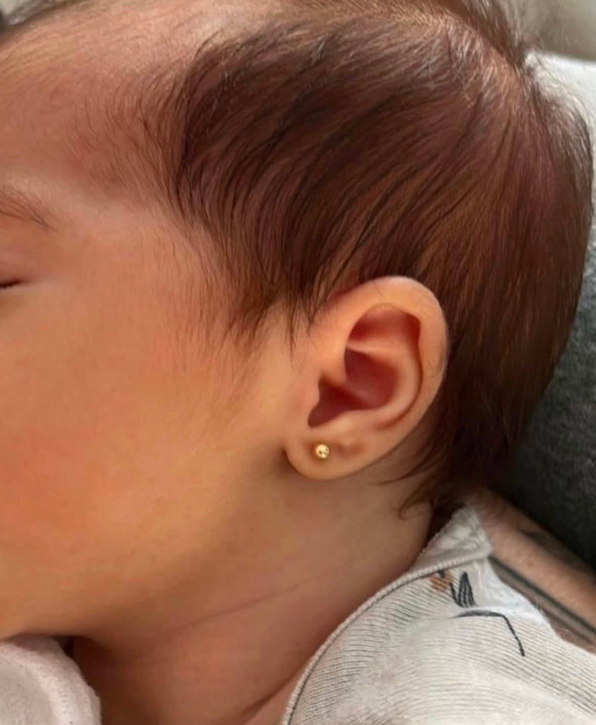 Baby/kid earlobe piercing