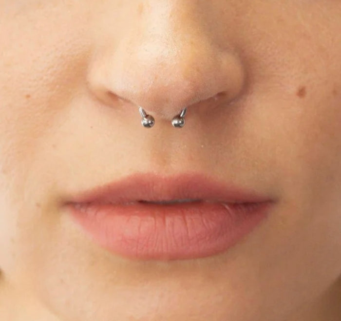 Septum piercing